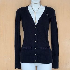 Crystal button cardigan
